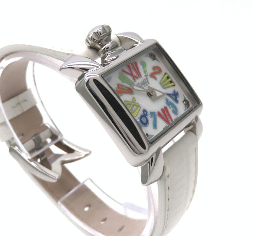【ナポレオーネ】GaGaMILANO ガガミラノ 時計 ホワイトシェル☆極美品☆
