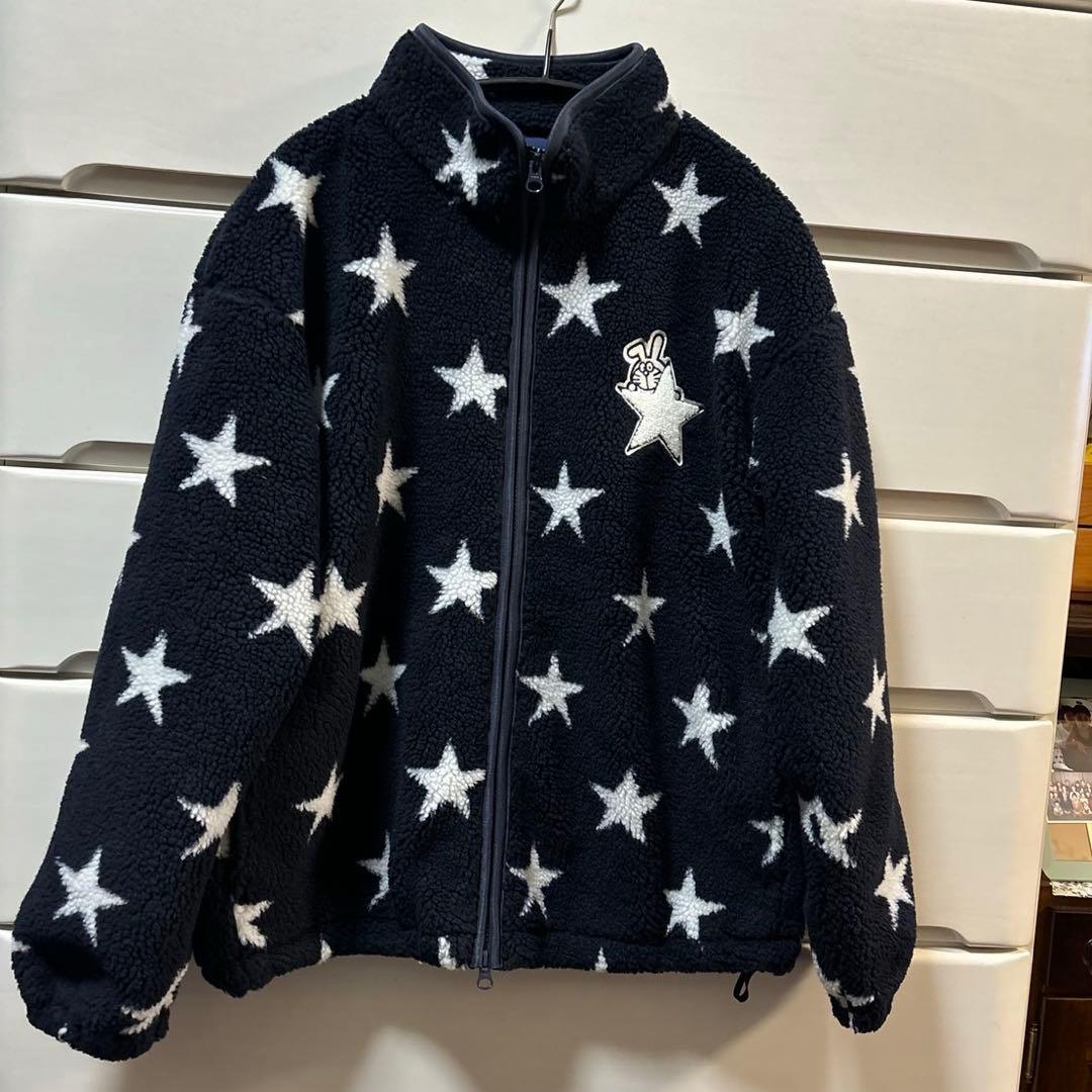 ジャックバニー　ドラえもん星柄先染めボアジャケットサイズ4