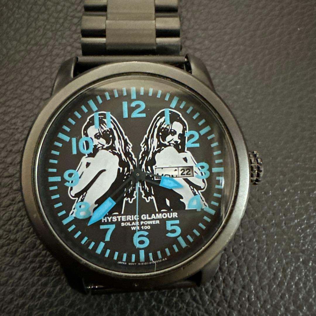 7月SALE☆HYSTERIC GLAMOUR☆アナログソーラーパワーウォッチ☆