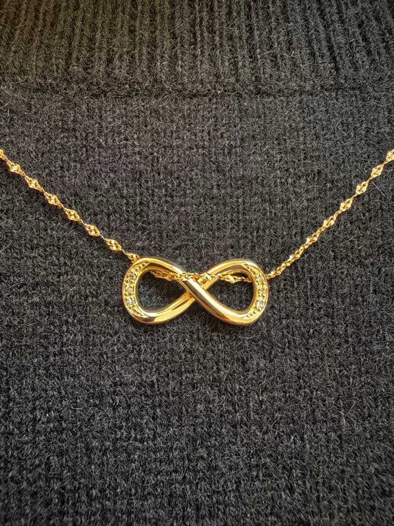 K18 ダイヤ0.03ctインフィニティ♾️ペントプ