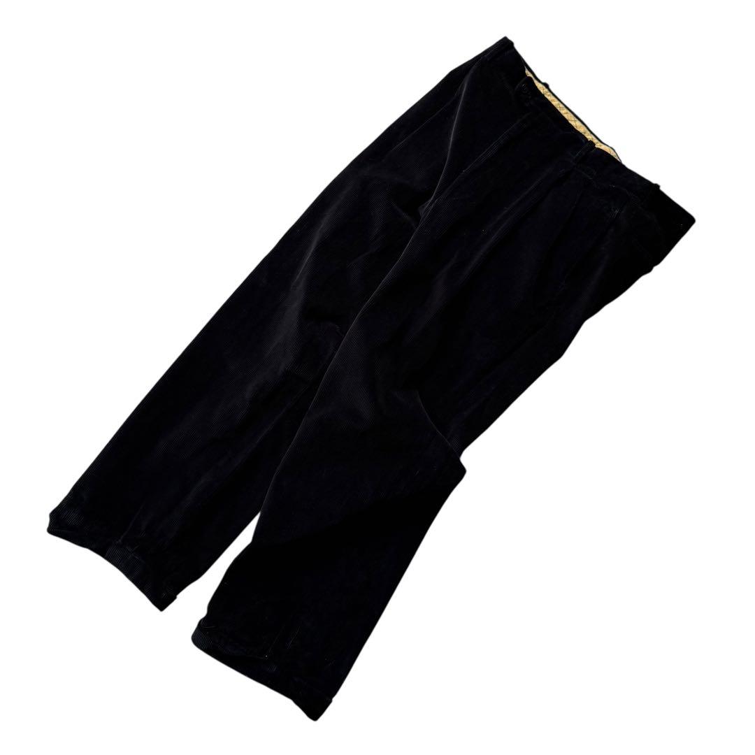 ベルナールザンスニューヨーク コーデュロイパンツ スラックス 裾ダブル ワイド