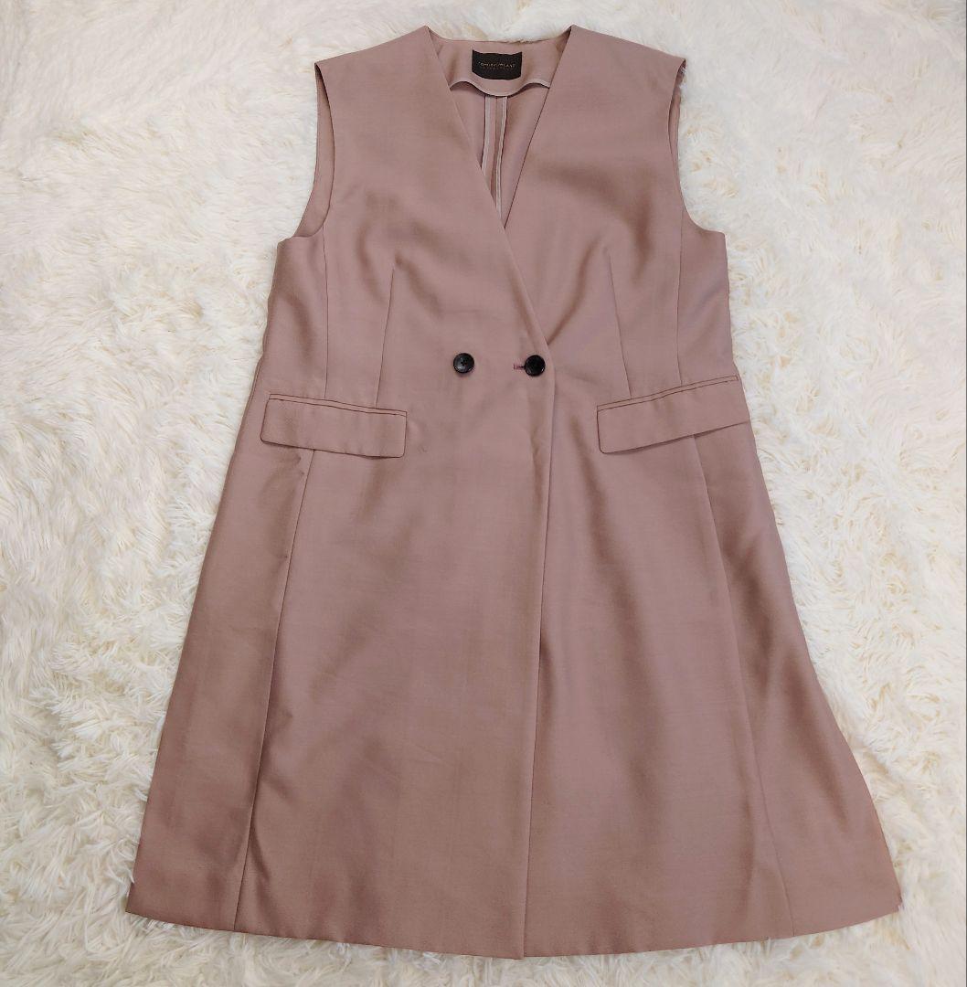 TOMORROWLAND 24SS ウール シルク タッサー ロングジレ