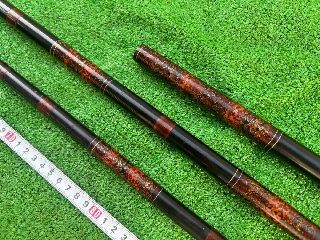 野*猫様 竹竿 ヘラブナ竿 竿掛け 津軽塗