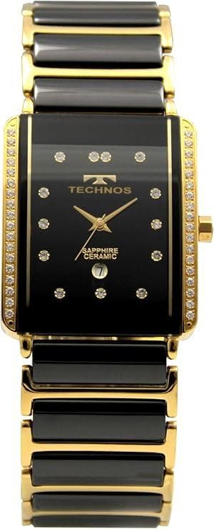[テクノス] 腕時計 セラミック デイト T9C09GB メンズ ブラック