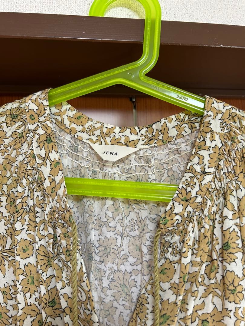 IENA IPEKER フラワープリント　ノースリーブオールインワン M