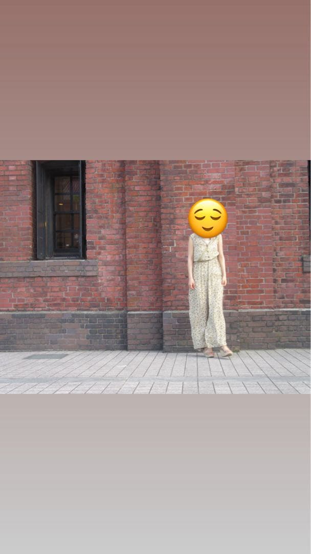 IENA IPEKER フラワープリント　ノースリーブオールインワン M