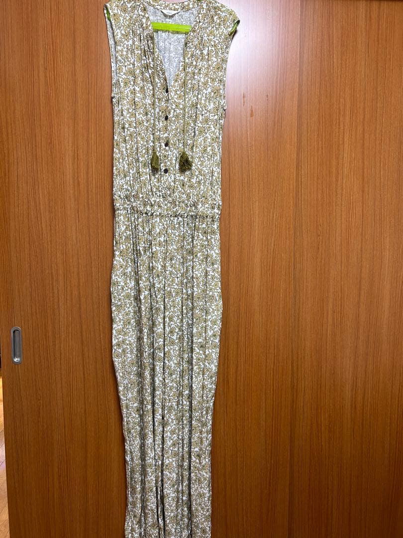 IENA IPEKER フラワープリント　ノースリーブオールインワン M