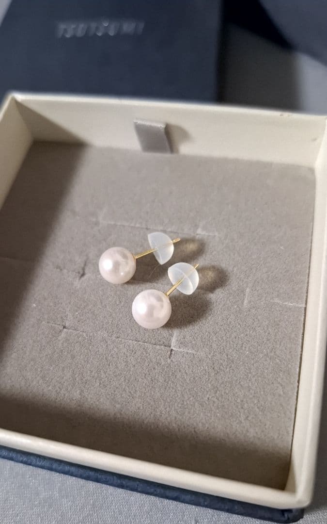 TSUTSUMI K18 あこや本真珠　パールピアス