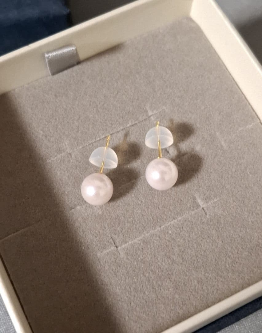 TSUTSUMI K18 あこや本真珠　パールピアス