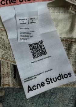 Acne Studios ビーズ＆レース装飾 デニムパンツ