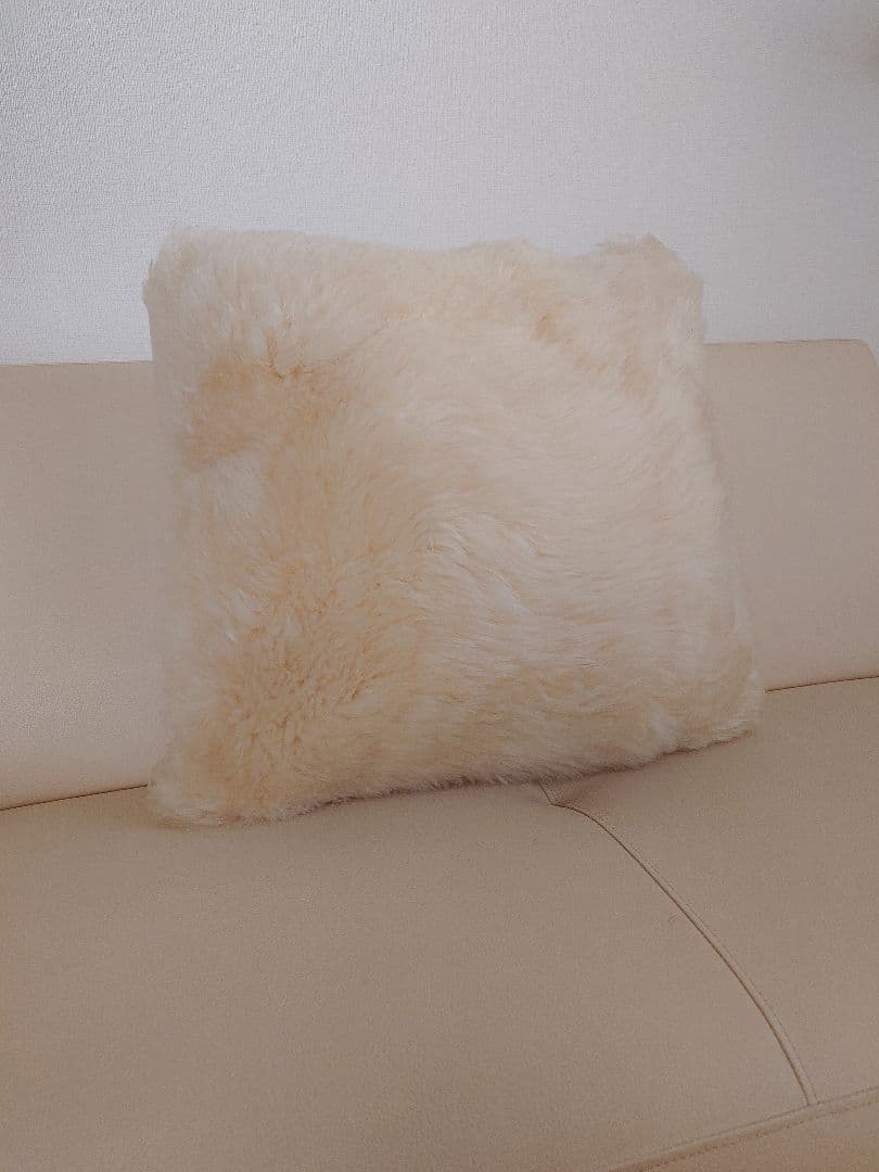 正規品　ロンハーマン　RHC ボーロン　ムートンクッション　アイボリー