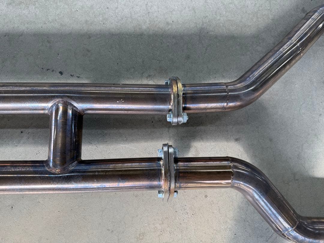 LS600hl 後期 中間パイプ ステンレスデュアルパイプエキゾースト