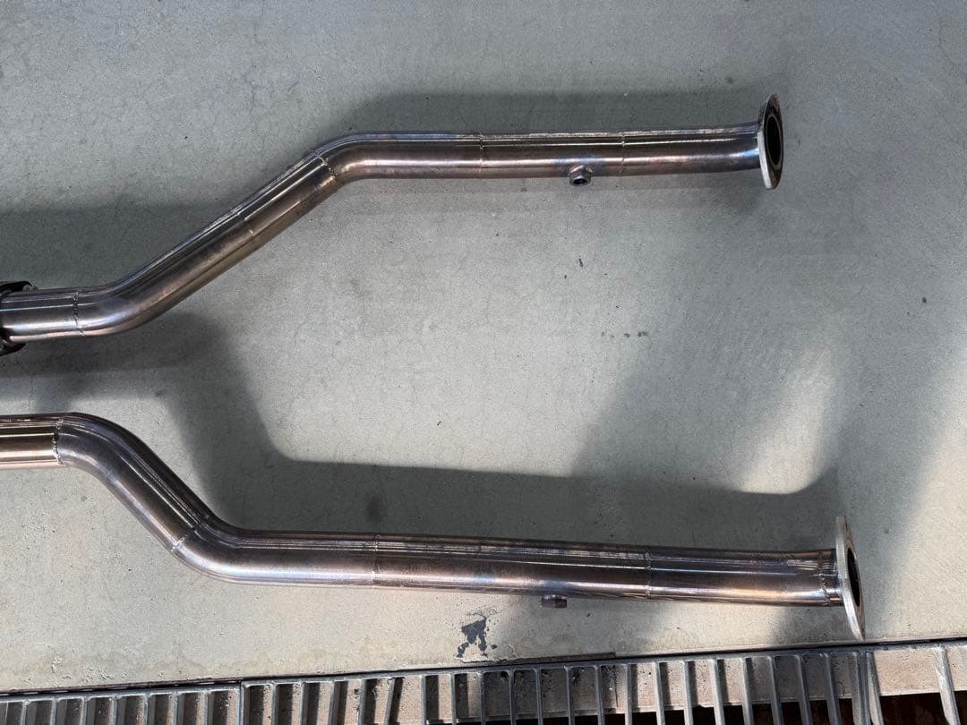 LS600hl 後期 中間パイプ ステンレスデュアルパイプエキゾースト