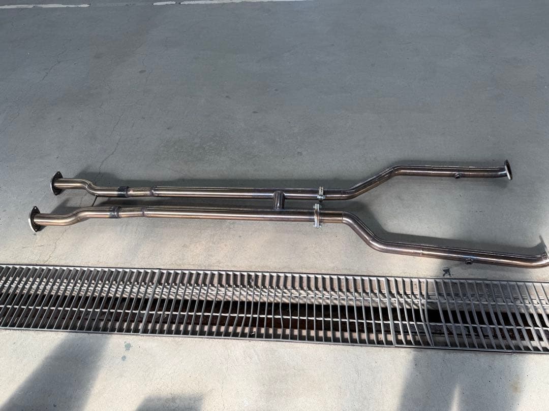 LS600hl 後期 中間パイプ ステンレスデュアルパイプエキゾースト