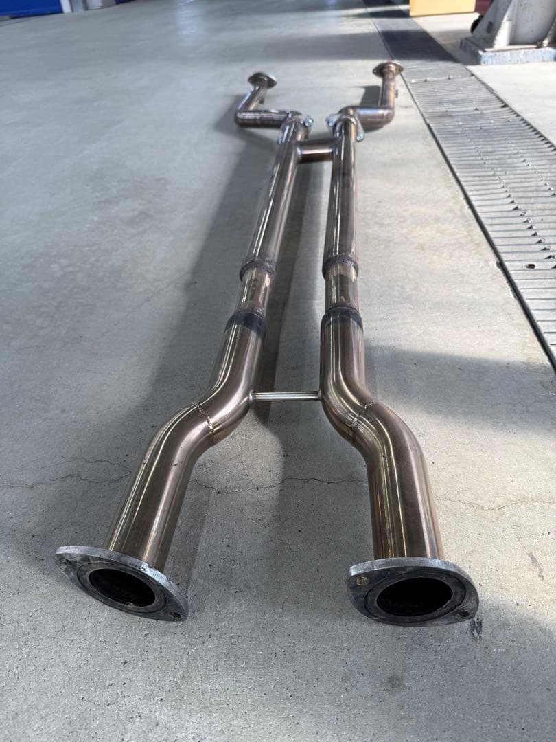LS600hl 後期 中間パイプ ステンレスデュアルパイプエキゾースト