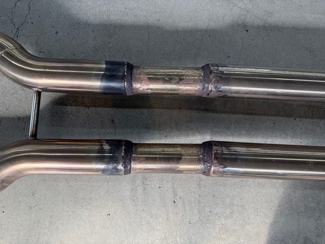 LS600hl 後期 中間パイプ ステンレスデュアルパイプエキゾースト