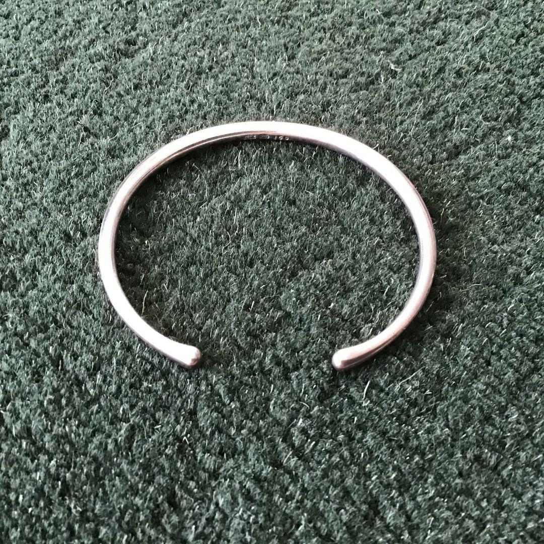 【 】シルバーバングル 細身