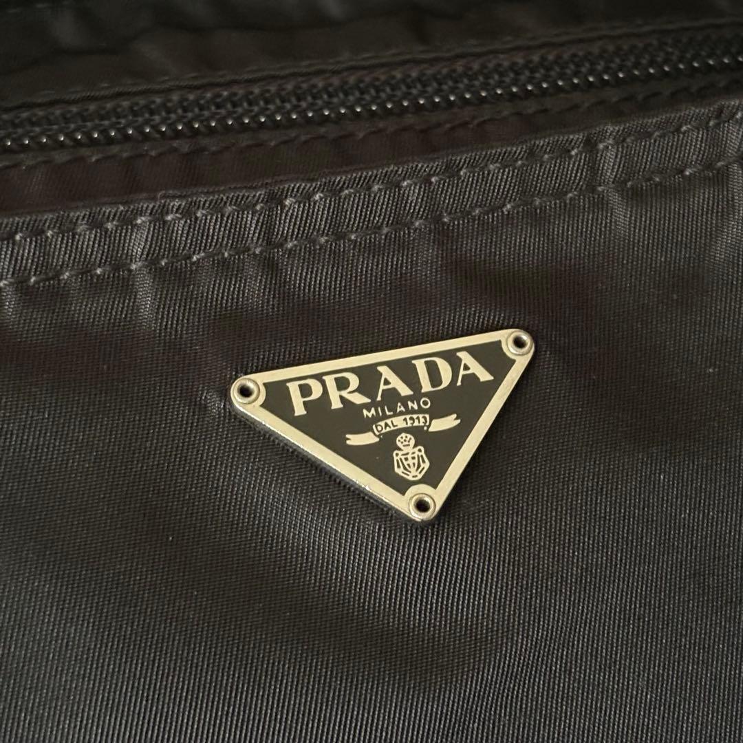 PRADA ブラック トートバッグ テスート ナイロン BR0408