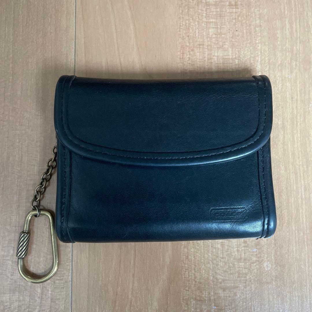 オールドコーチ ケース キーリング付 コンパクトウォレット 本革