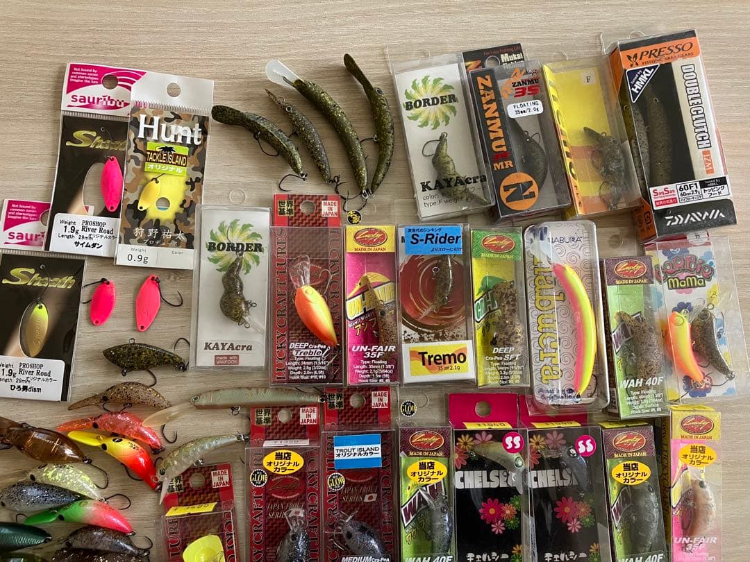 管釣り オリカラルアー リバーロード オオツカ トッピングフード オリカラ多数