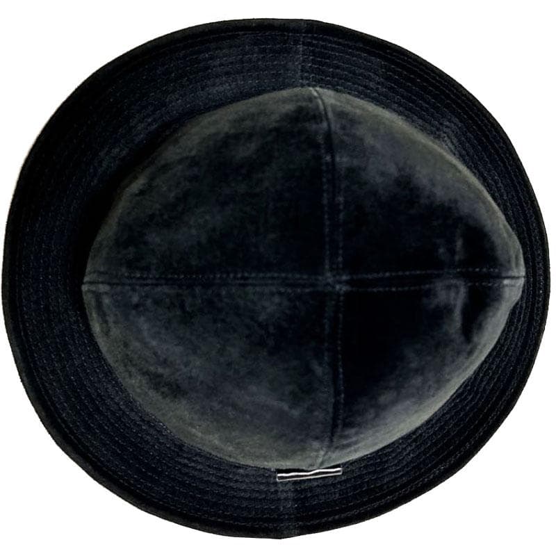 美品 グッチ GUCCI バケットハット 黒 スエード 羊革 裏GG柄 綿 M