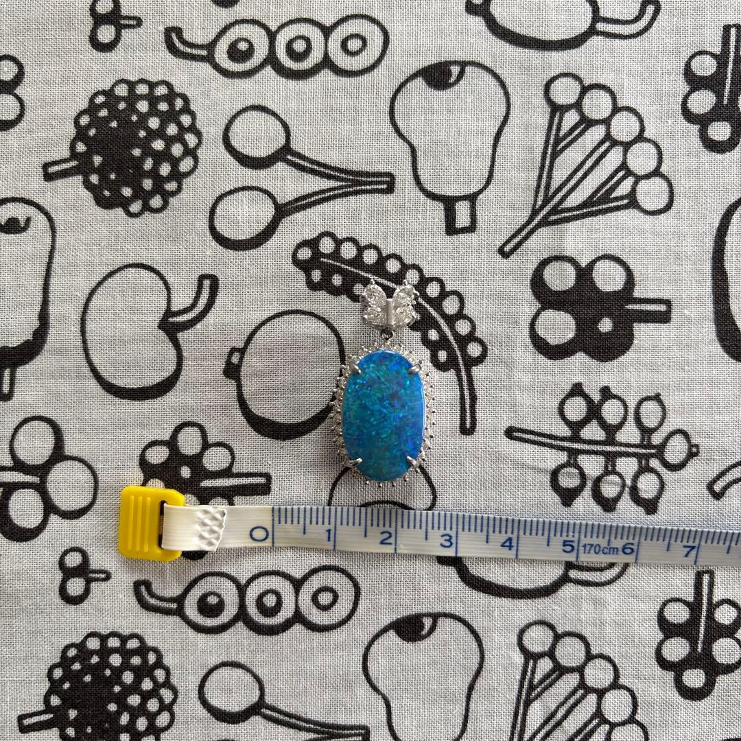 Pt900 ボルダーオパールペンダントトップ