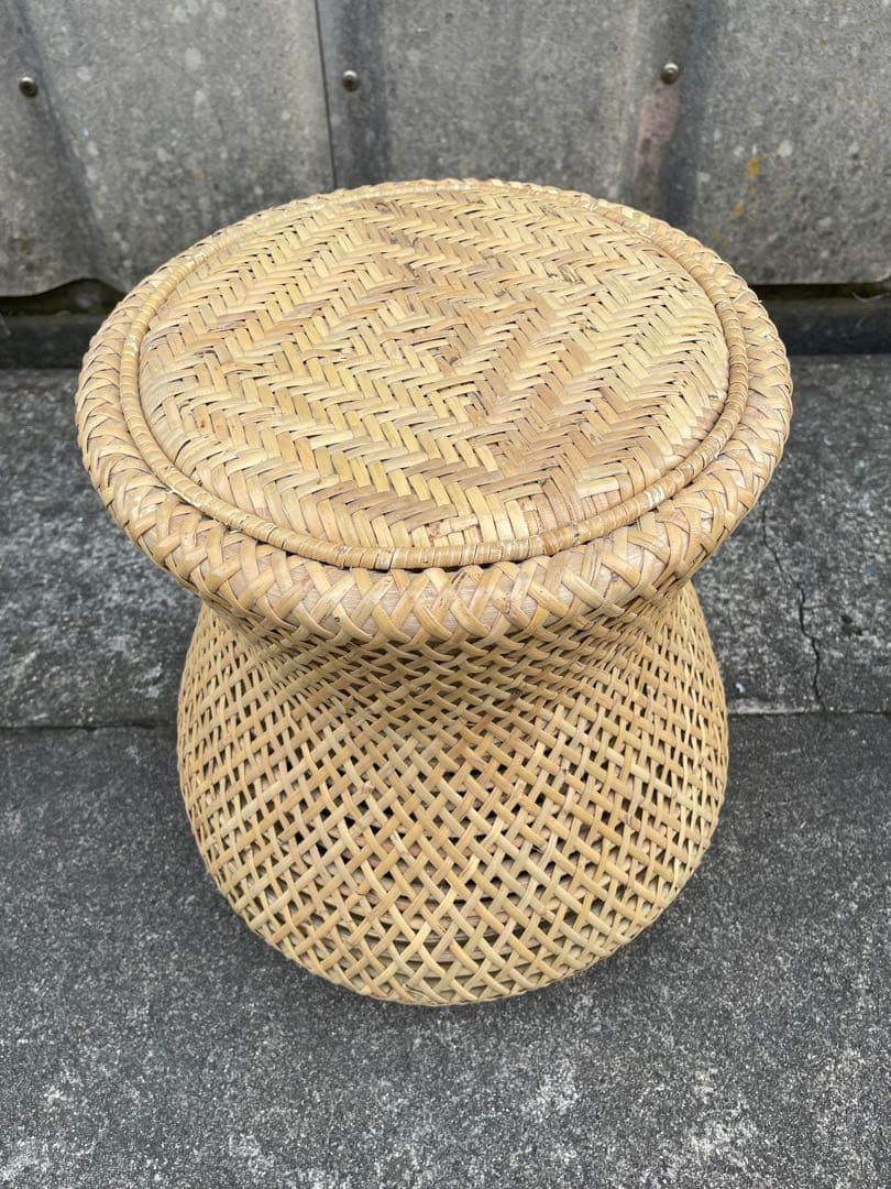 KANADEMONO/かなでもの/Eco Natural/ラタン/スツール/③