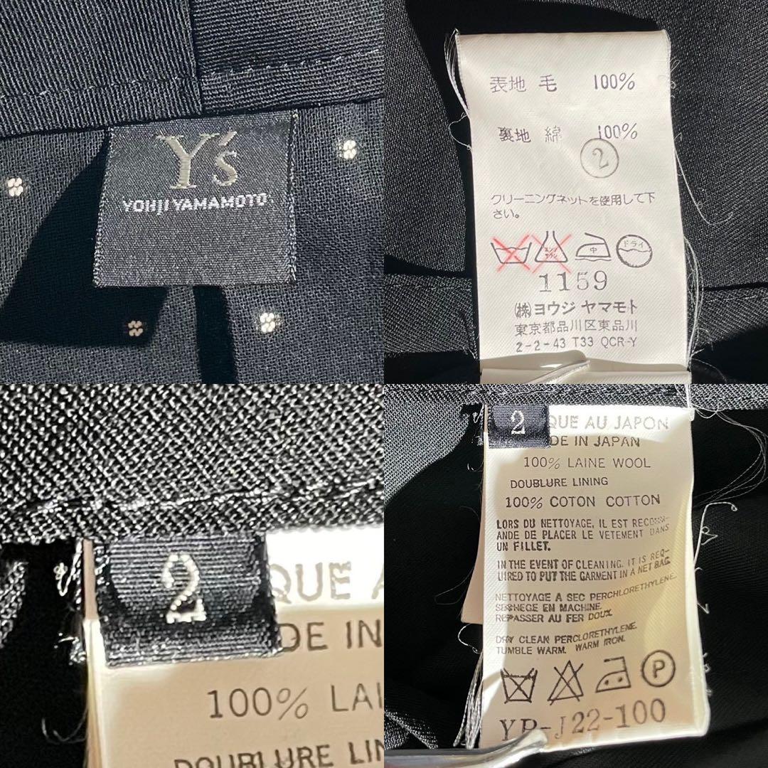 ジャケット・アウター Y's Tailored Jacket Wool Gabardine Black