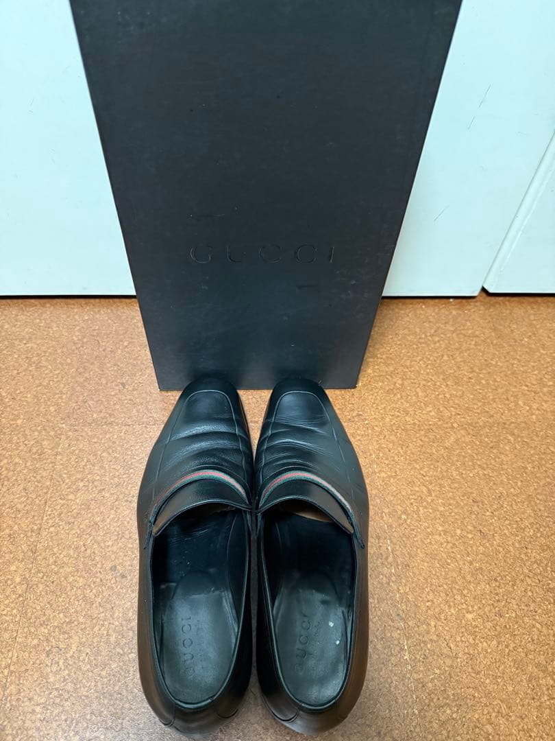 特価 GUCCI ウェブライン ローファー 40 1/2E イタリア製