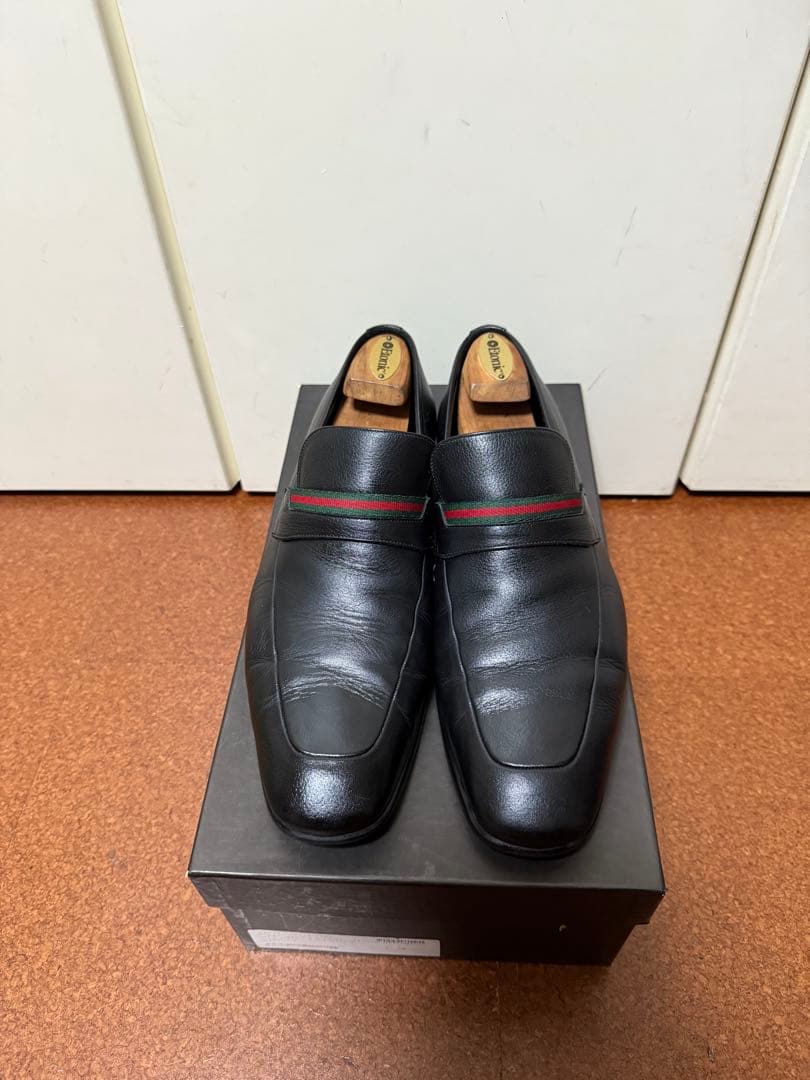 特価 GUCCI ウェブライン ローファー 40 1/2E イタリア製
