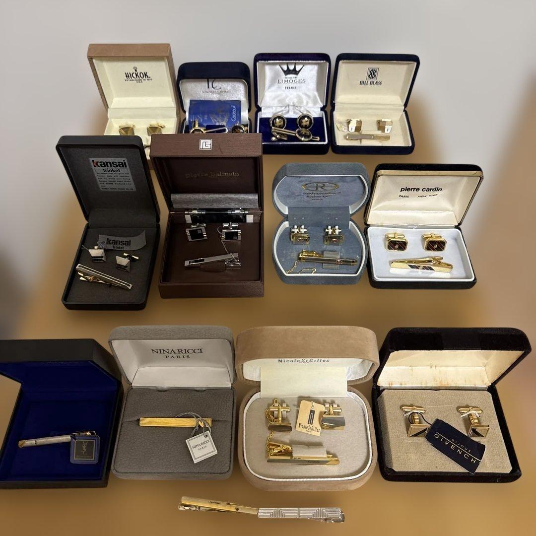 ネクタイピン カフス 計33点 まとめ売り イブサンローラン ニナリッチ 他