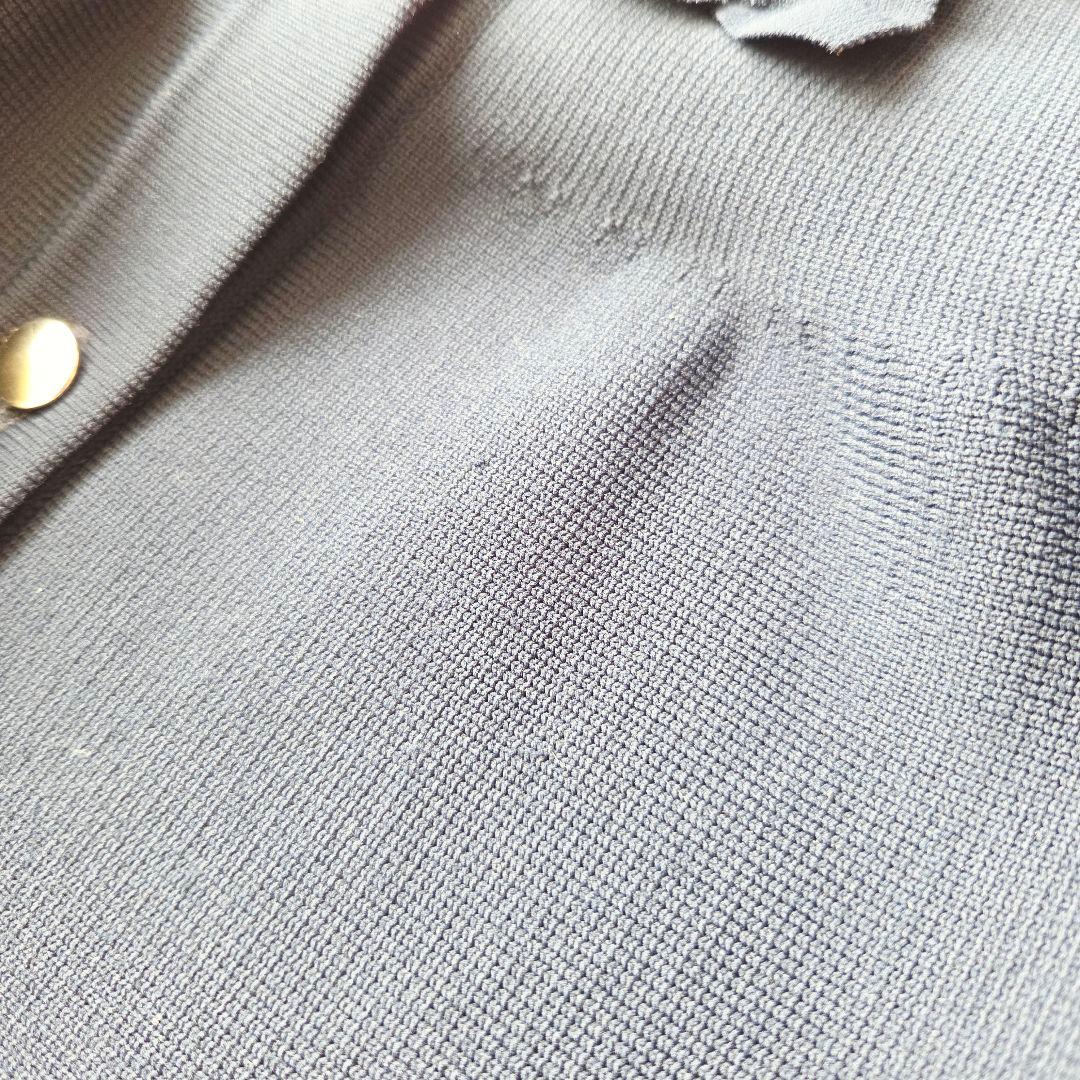 ユナイテッドアローズ　ミニフリル ニットカーディガン　ネイビー