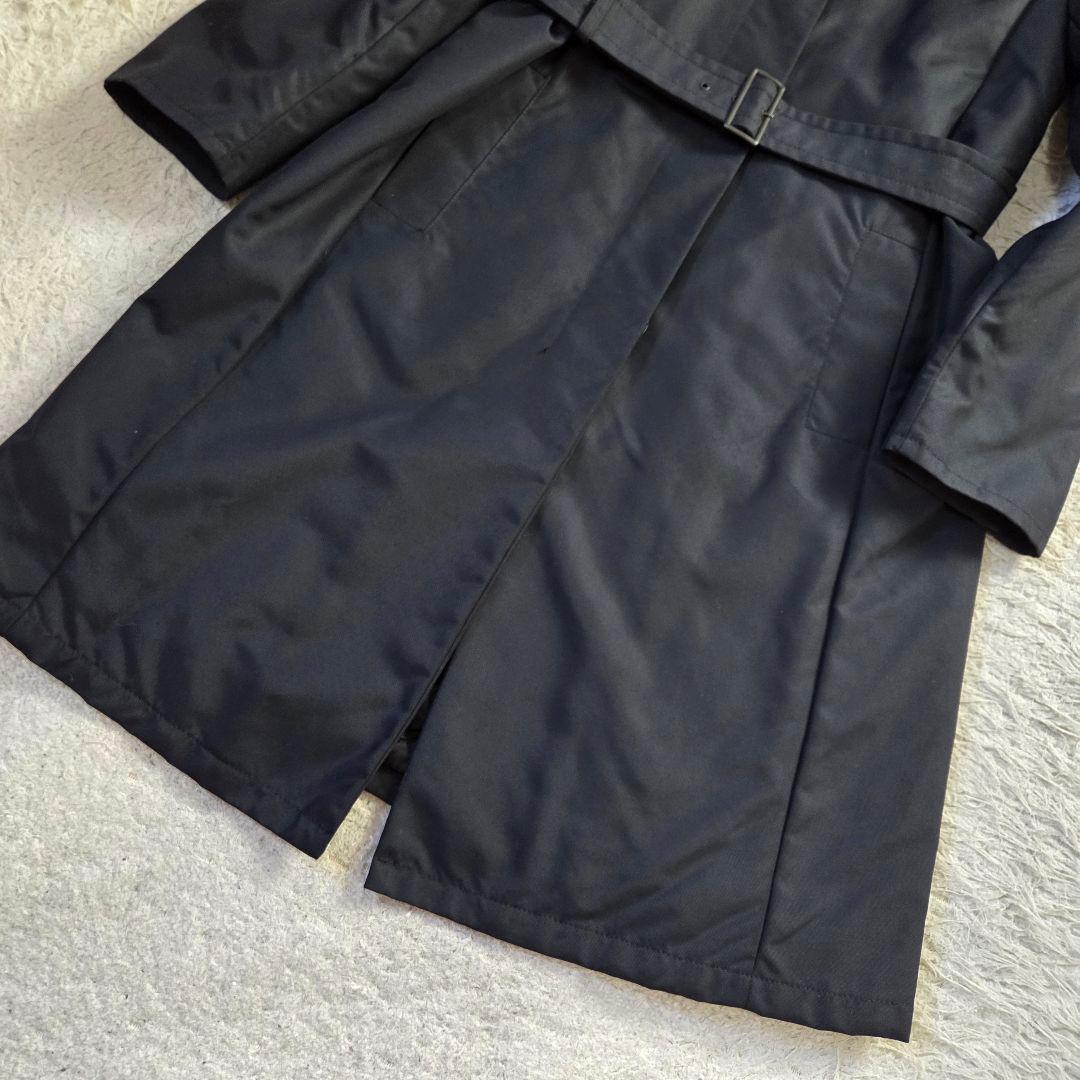 美品 Max Mara ベルテッド ロングコート キルティング XL ブラック