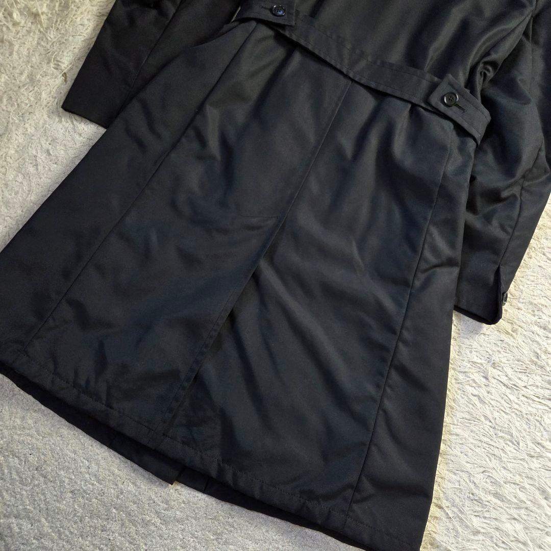 美品 Max Mara ベルテッド ロングコート キルティング XL ブラック