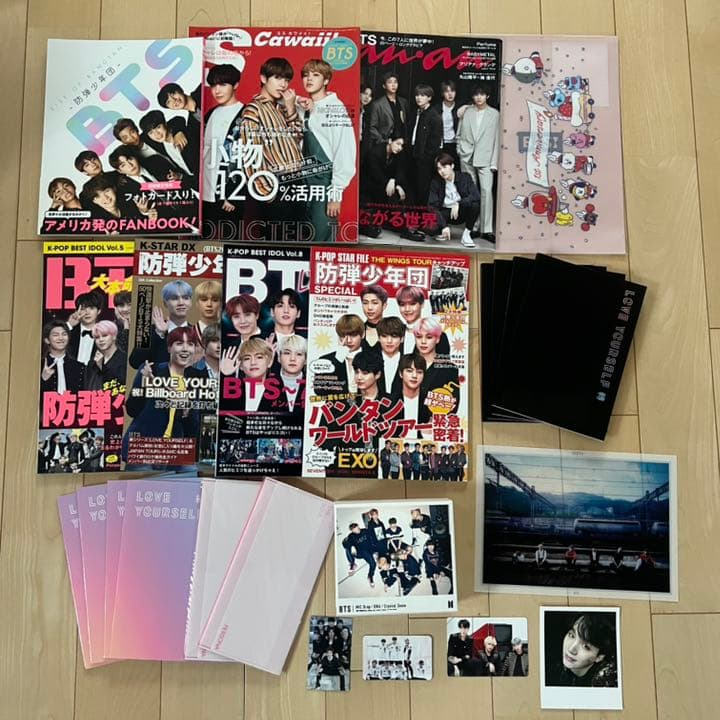 BTS bts アルバム シーグリ　サマパケ　ペンライト　うちわ トレカ　セット