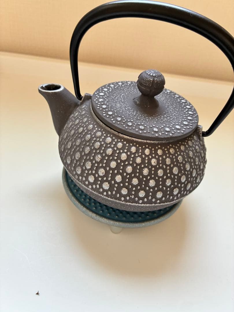 南部鉄器 鉄瓶 鉄台　検査証付き