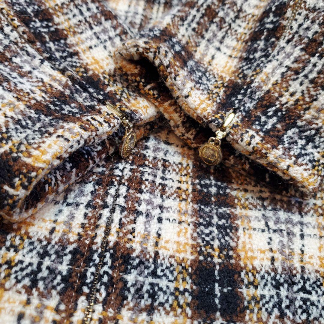 Christian Dior 現行タグ ツイードノーカラージャケット