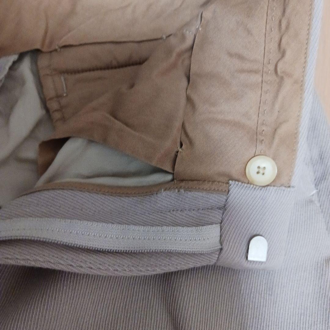 ともぞう　オーラリー　ライトベージュ ストレートレッグパンツ