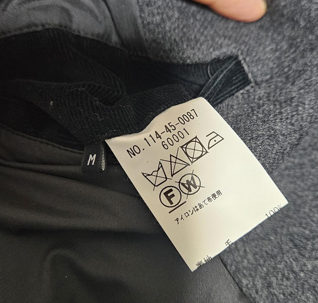 美品 SHIPS メルトン シングル ロングピーコート