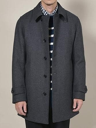 美品 SHIPS メルトン シングル ロングピーコート