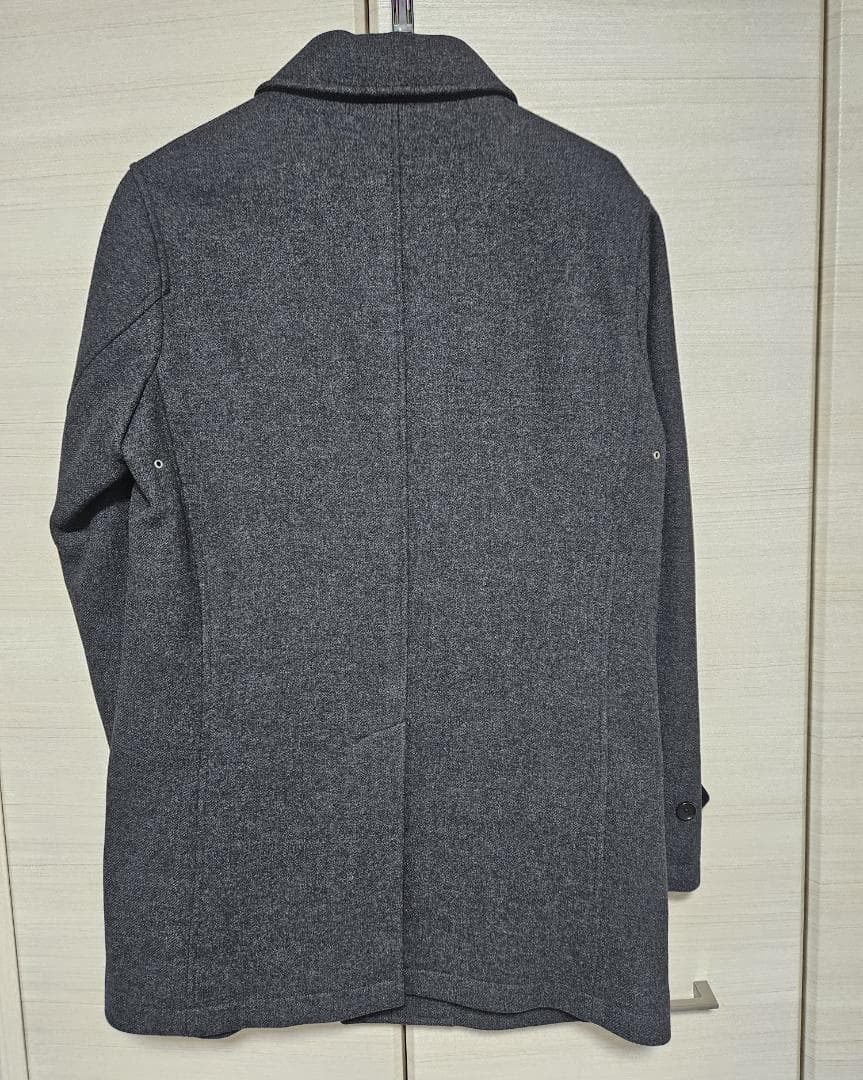 美品 SHIPS メルトン シングル ロングピーコート