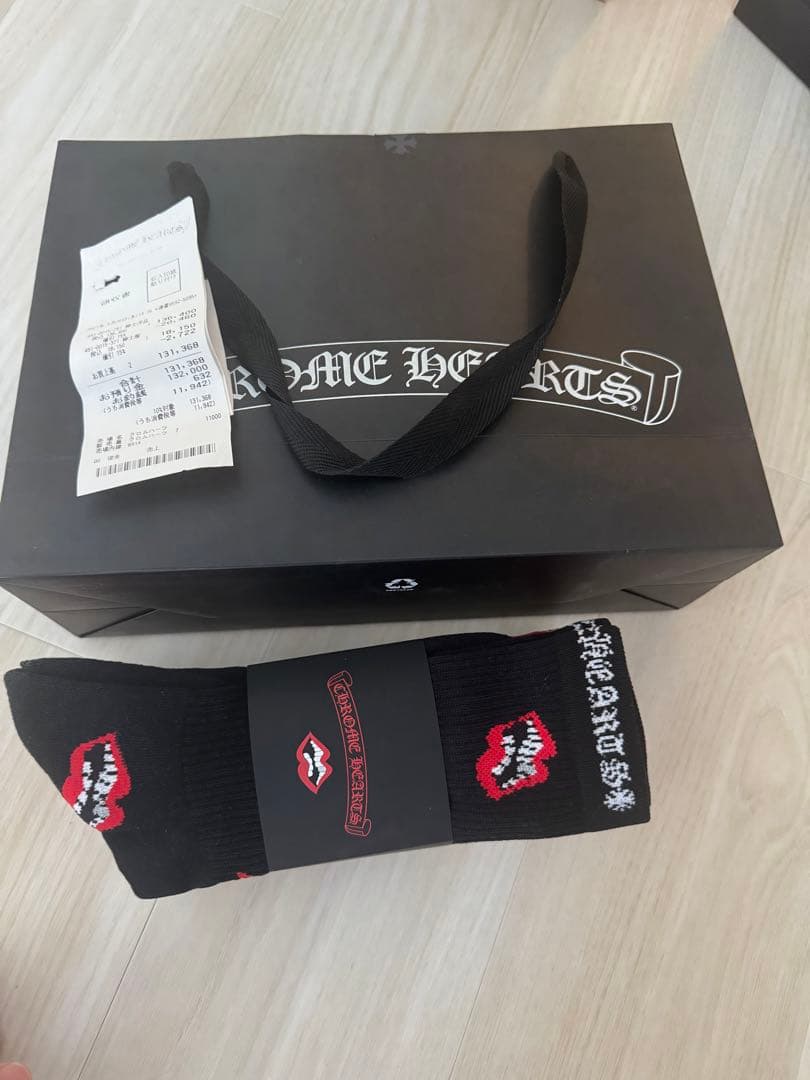 クロムハーツ ソックス セット レッド ブラック ホワイト マッティボーイ L