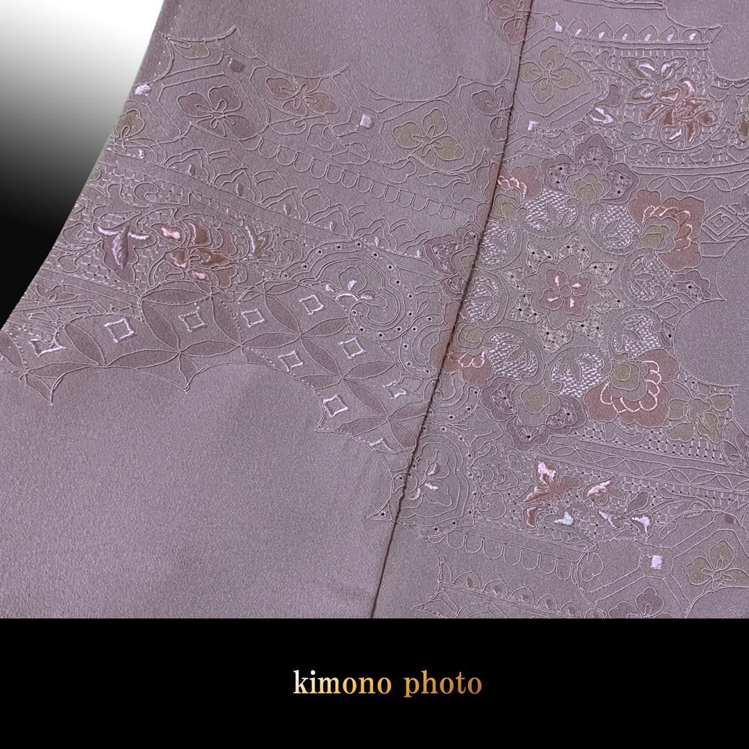 【新品、未使用】正絹【極上逸品】トールサイズ【汕頭刺繡スワトウ】訪問着フルセット