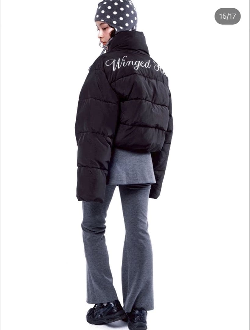 新品 smyeon レイヤードフレアパンツ グレー S