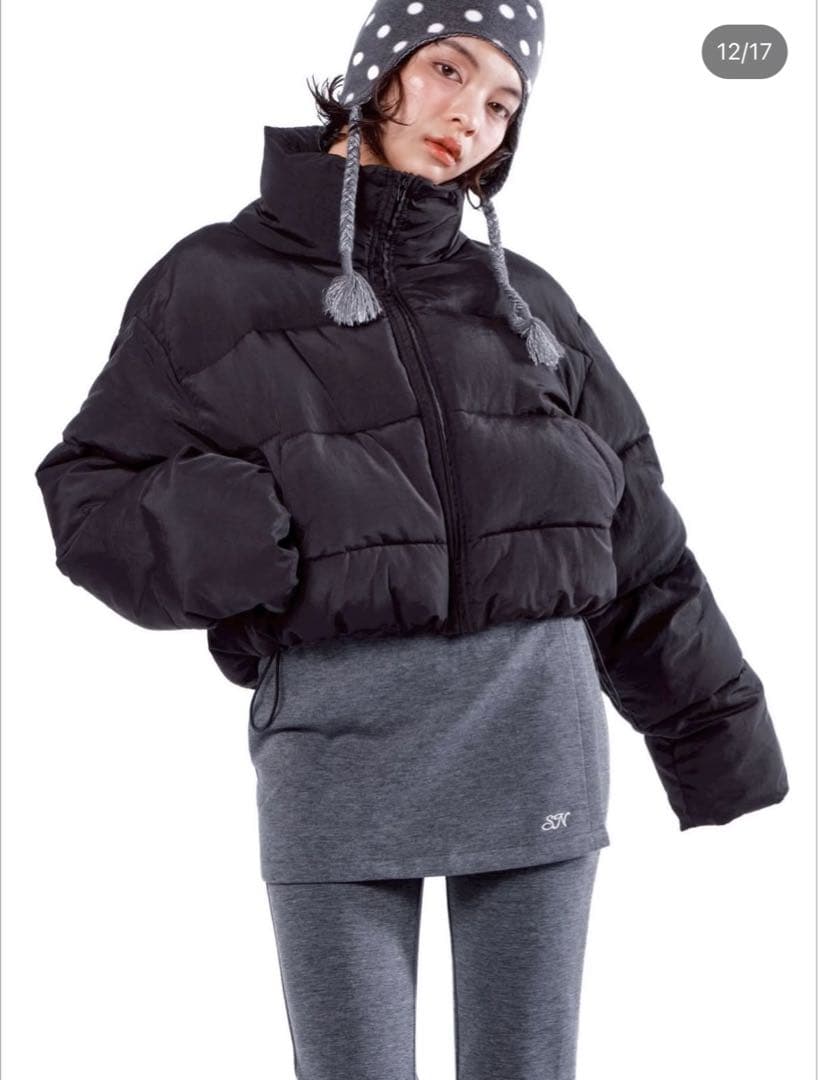 新品 smyeon レイヤードフレアパンツ グレー S