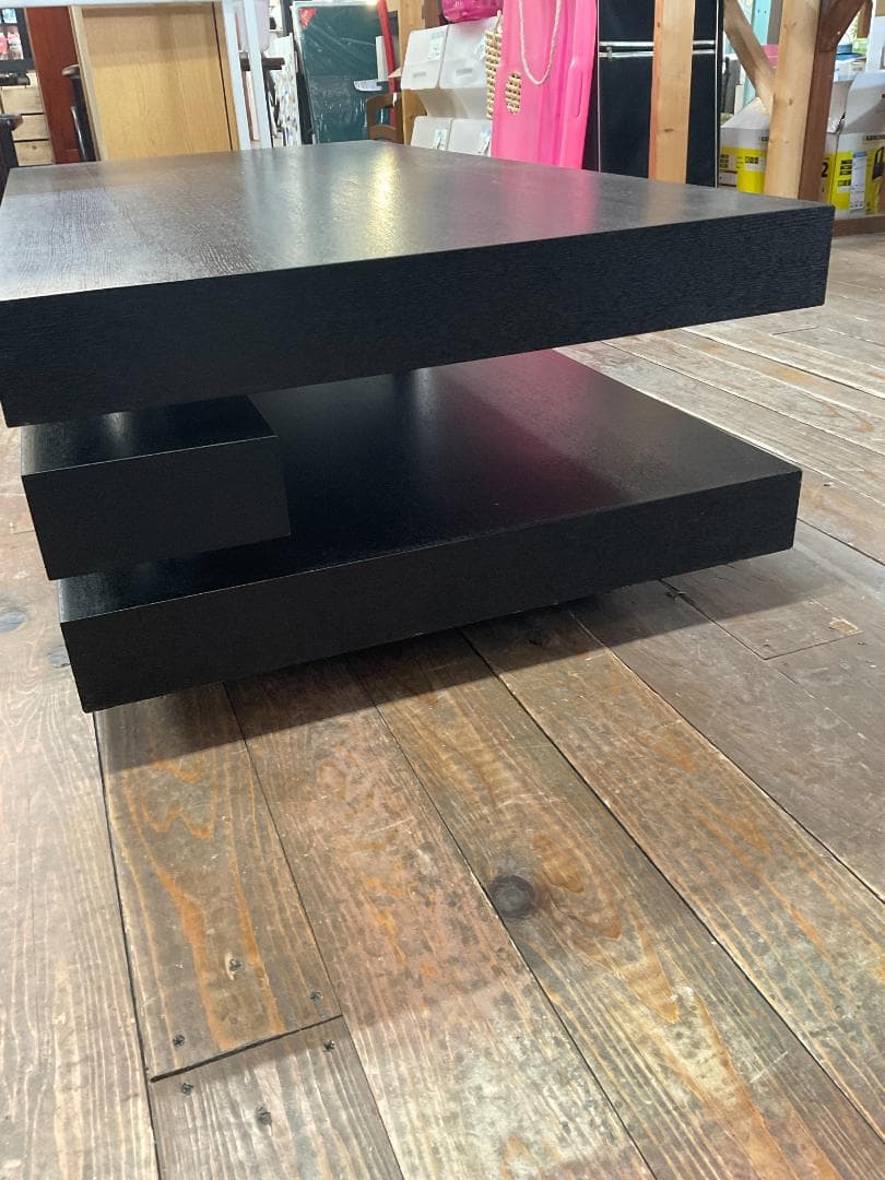 送料込　120　センターテーブル　ローテーブル　ブラック