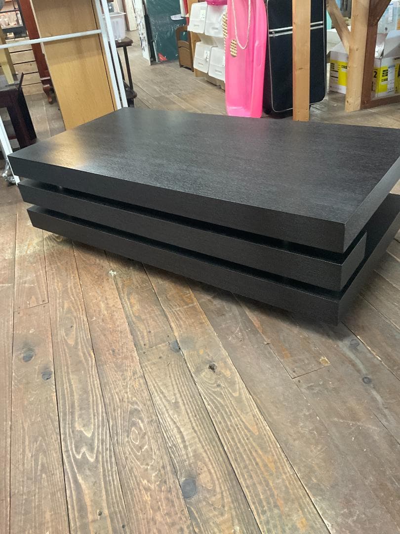 送料込　120　センターテーブル　ローテーブル　ブラック