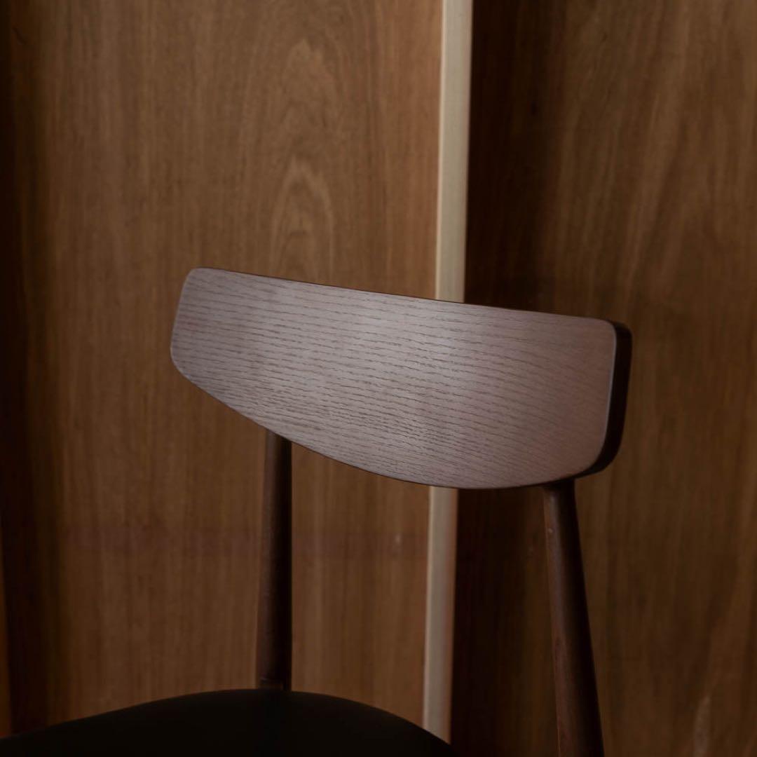 あおうみ　ブラウン木製ダイニングチェア　アッシュ材