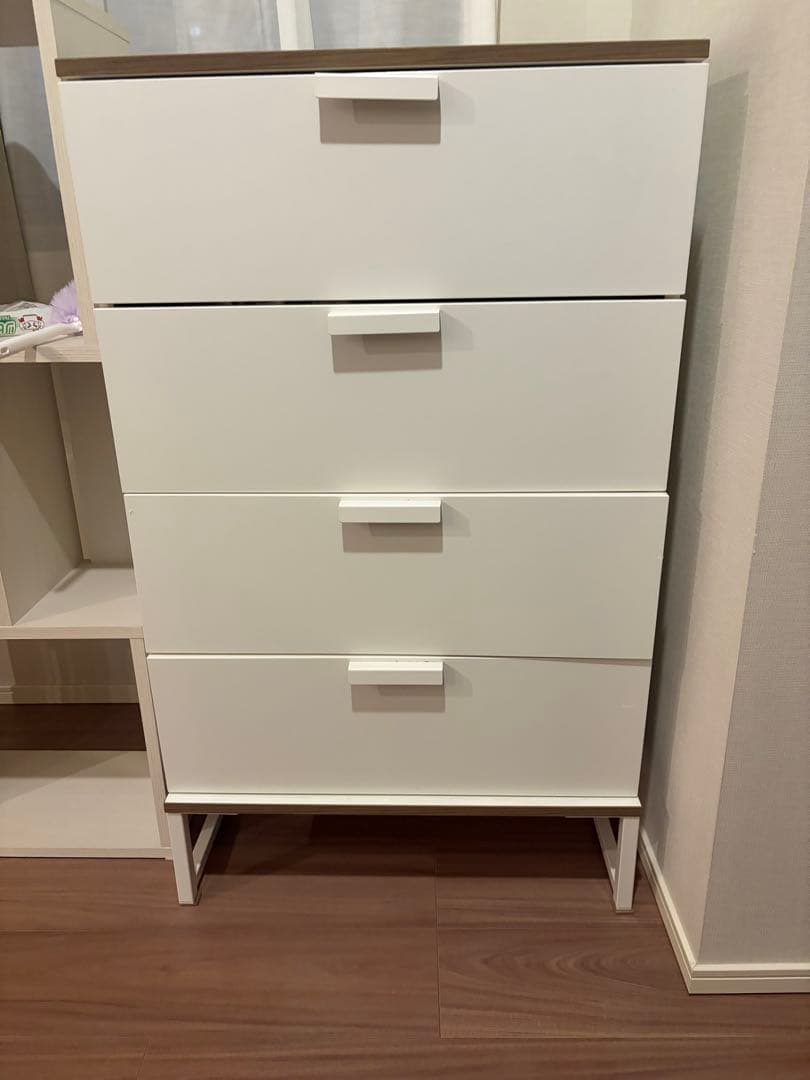 IKEA_TRYSIL_ホワイト 4段チェスト_洋服タンス_棚