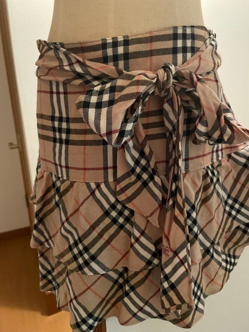 バーバリーブルーレーベル38フリルスカートBurberry